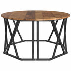 Couchtisch Altholz 80 x 80 x 42 cm Ingenieure Holz und Stahl