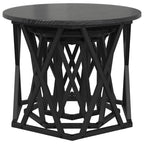 Nesting Beistelltisch 3 pcs Schwarz Eichen-Optik