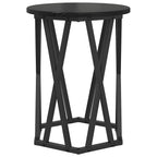 Couchtisch 2 pcs Schwarz Eichen-Optik Ingenieure Holz und Stahl