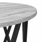 Couchtisch 2 pcs Graues Sonoma Ingenieure Holz und Stahl