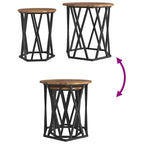 Couchtisch 2 pcs Altholz Ingenieure Holz und Stahl