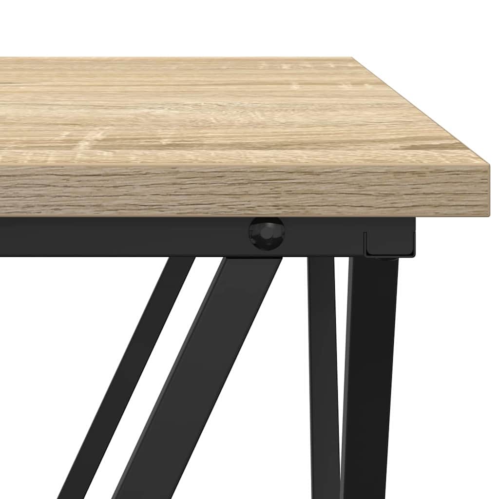 Beistelltisch-Set 2 pcs Sonoma-Eiche Ingenieure Holz und Stahl