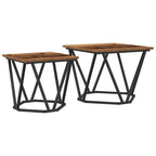 Beistelltisch-Set 2 pcs Altholz Ingenieure Holz und Stahl