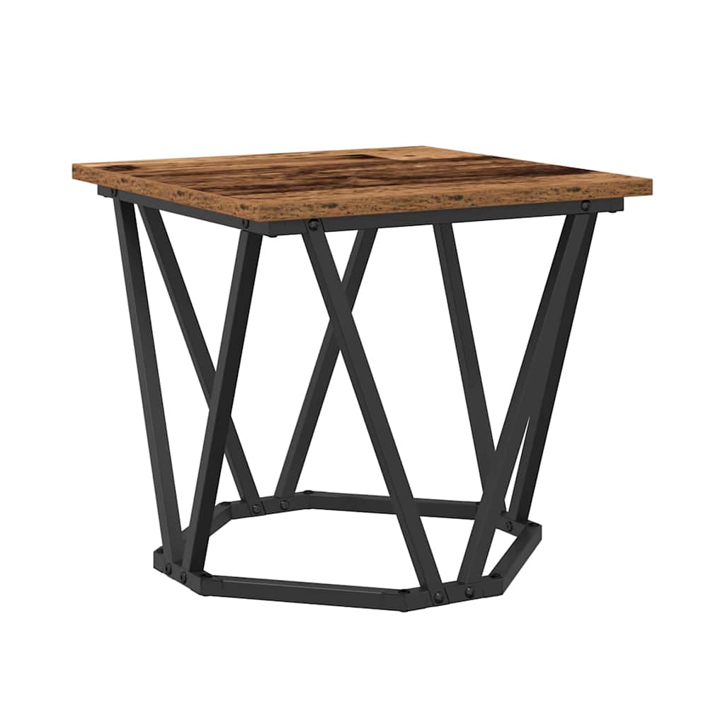 Beistelltisch-Set 2 pcs Altholz Ingenieure Holz und Stahl