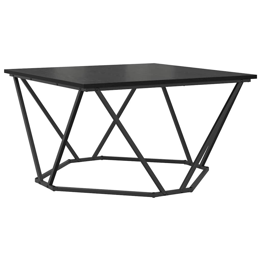 Couchtisch Schwarz Eichen-Optik 80 x 80 x 45 cm