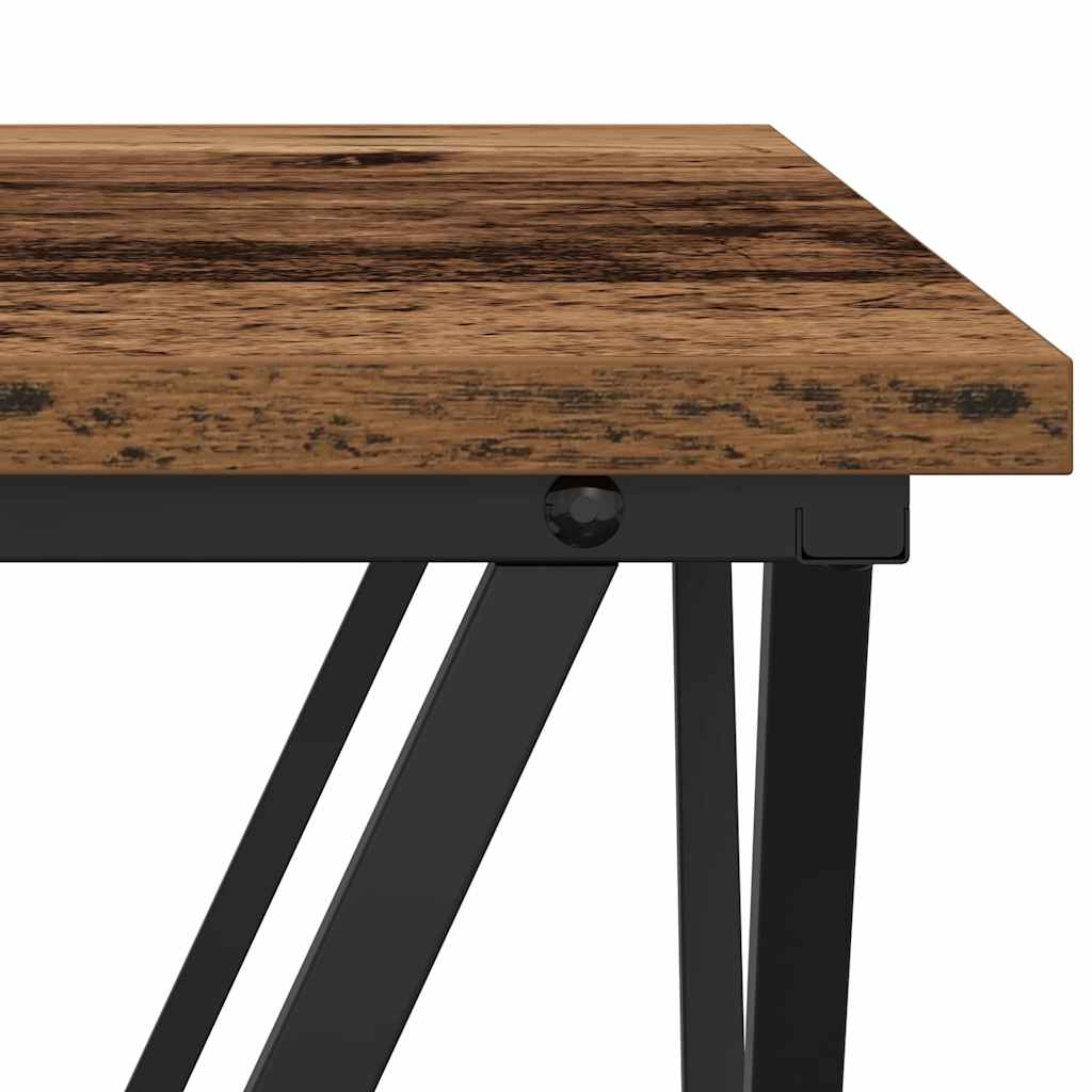 Couchtisch Altholz 80 x 80 x 45 cm Ingenieure Holz und Stahl