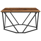 Couchtisch Altholz 80 x 80 x 45 cm Ingenieure Holz und Stahl