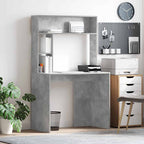 Schreibtisch Beton Grau 91 x 50 x 149 cm Holzwerkstoff