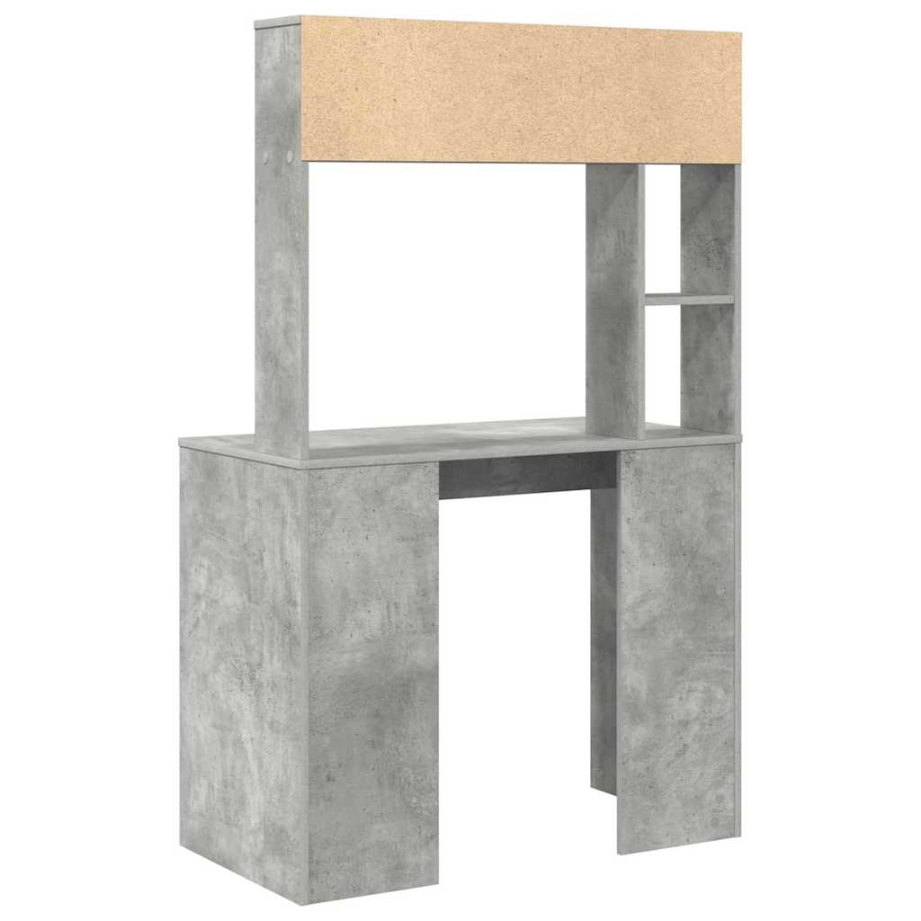 Schreibtisch Beton Grau 91 x 50 x 149 cm Holzwerkstoff