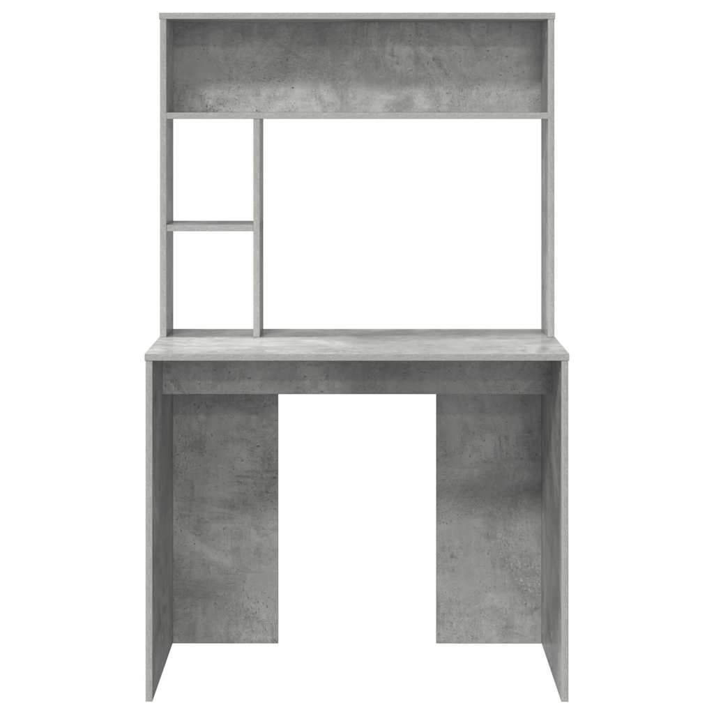 Schreibtisch Beton Grau 91 x 50 x 149 cm Holzwerkstoff