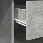 Schreibtisch mit Regal Beton Grau 90 x 49 x 75 cm Holzwerkstoff