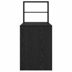 Schreibtisch mit Regal Schwarz Eichen-Optik 113 x 54 x 120 cm