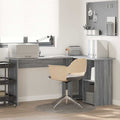 Schreibtisch Graues Sonoma 142 x 102 x 73 cm Holzwerkstoff
