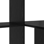 Schreibtisch Schwarz Eichen-Optik 131,5 x 50 x 106,5 cm
