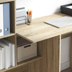 Schreibtisch Sonoma-Eiche 131,5 x 50 x 106,5 cm Holzwerkstoff