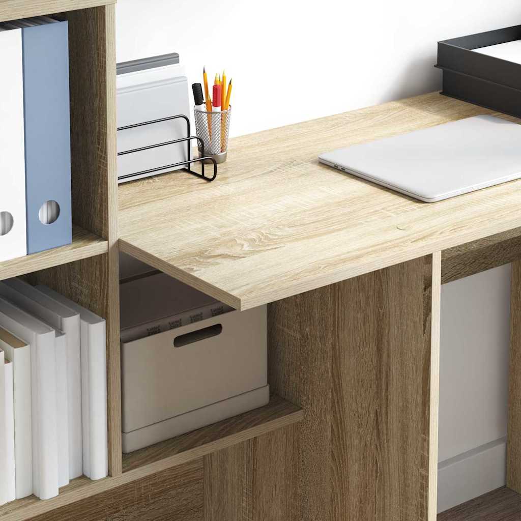 Schreibtisch Sonoma-Eiche 131,5 x 50 x 106,5 cm Holzwerkstoff