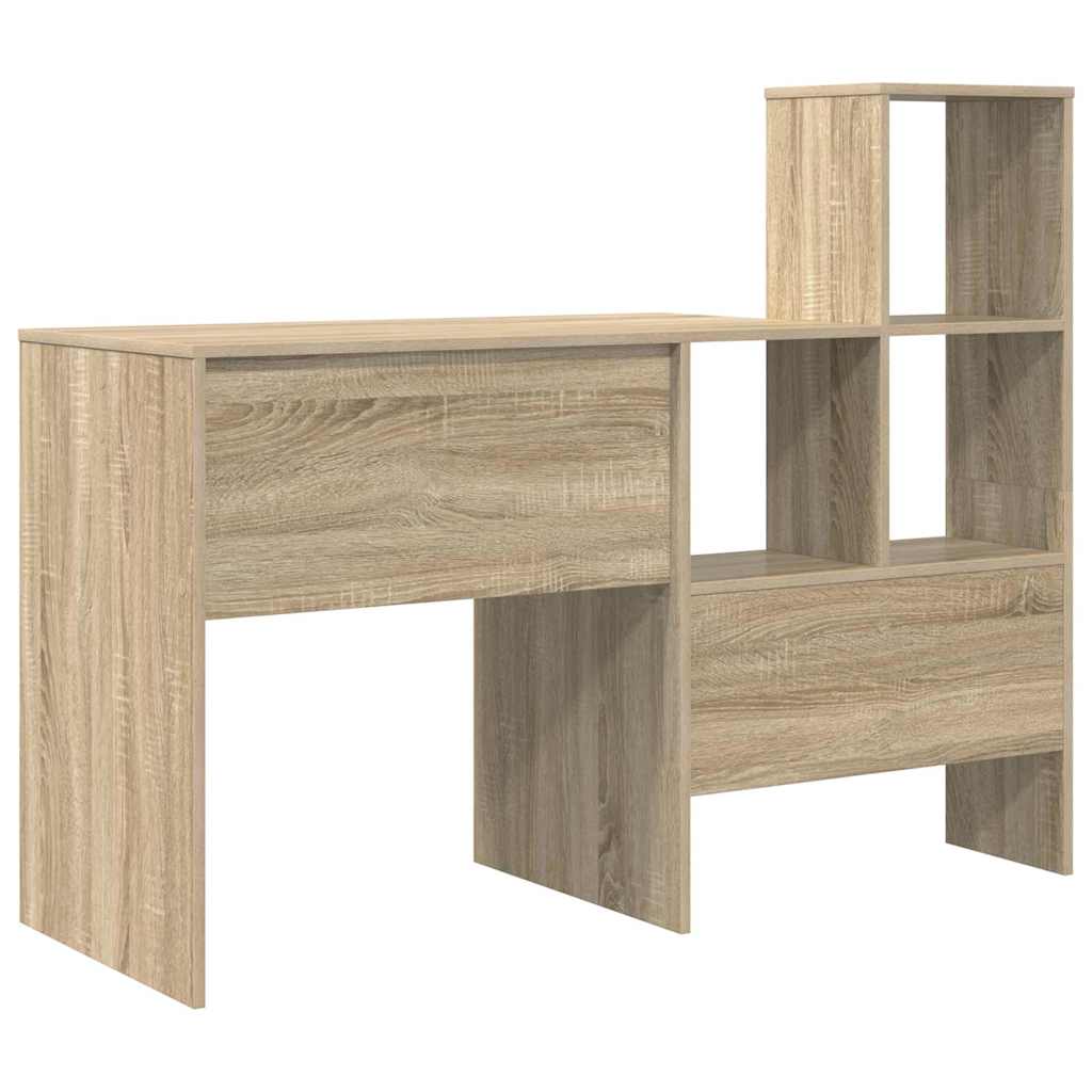 Schreibtisch Sonoma-Eiche 131,5 x 50 x 106,5 cm Holzwerkstoff