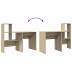 Schreibtisch Sonoma-Eiche 131,5 x 50 x 106,5 cm Holzwerkstoff