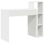 Schreibtisch mit Regal Weiß 100 x 40 x 90 cm Holzwerkstoff
