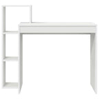 Schreibtisch mit Regal Weiß 100 x 40 x 90 cm Holzwerkstoff