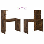 Schreibtisch Geräucherte Eiche 102 x 50 x 124 cm Holzwerkstoff