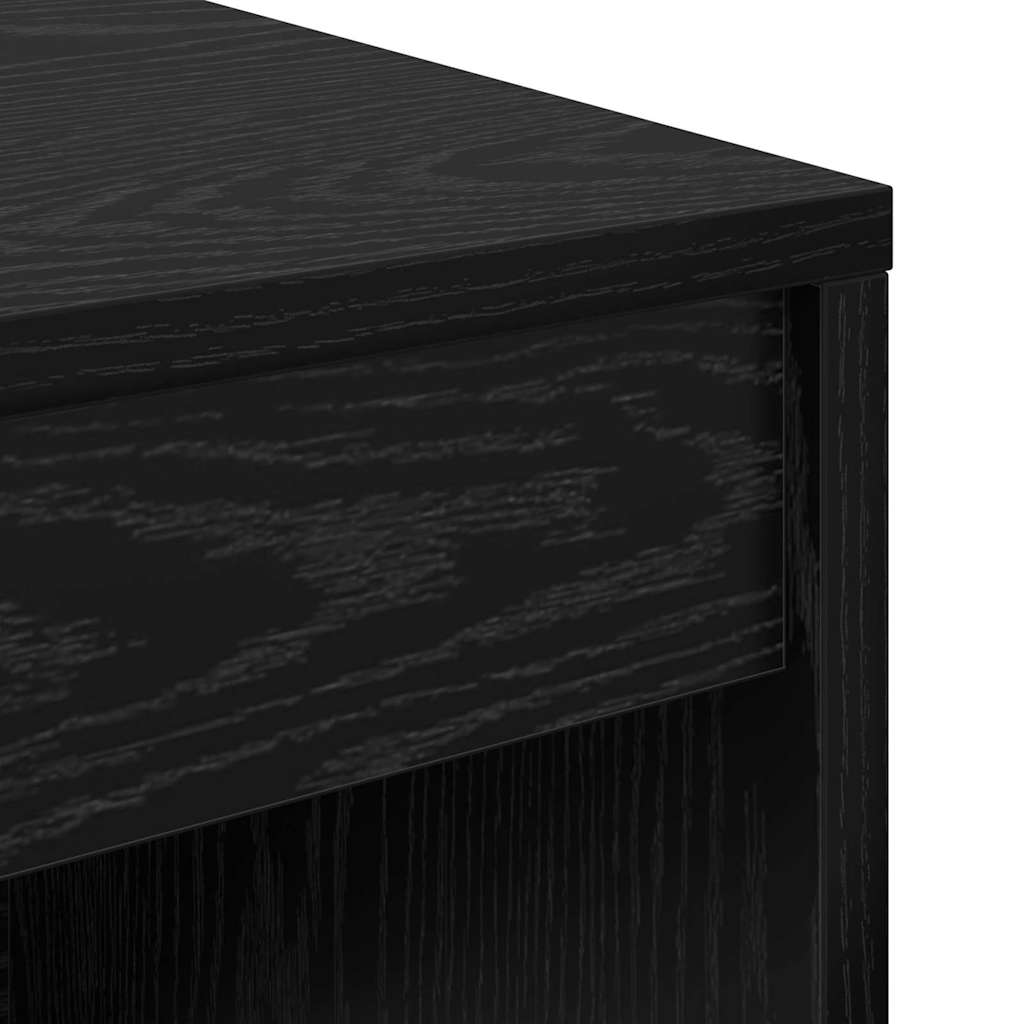 Schreibtisch Schwarz Eichen-Optik 90 x 40 x 76 cm