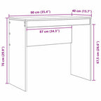 Schreibtisch Artisan-Eiche 90 x 40 x 76 cm