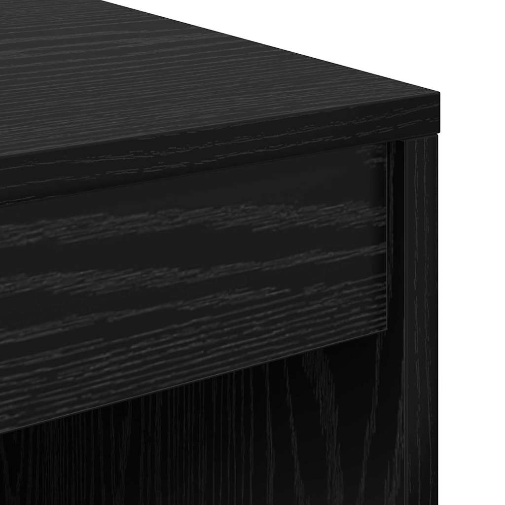 Schreibtisch Schwarz Eichen-Optik 60 x 50 x 76 cm