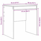 Schreibtisch Sonoma-Eiche 70 x 50 x 76 cm