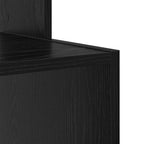 Schreibtisch mit Regal Schwarz Eichen-Optik 106 x 41 x 88.5 cm