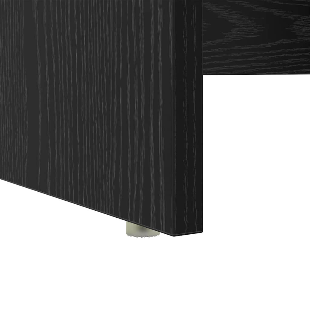 Schreibtisch Schwarz Eichen-Optik 120,5 x 44 x 88,5 cm