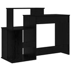 Schreibtisch Schwarz Eichen-Optik 120,5 x 44 x 88,5 cm