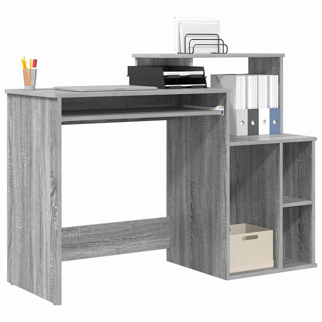 Schreibtisch Graues Sonoma 120,5 x 44 x 88,5 cm Holzwerkstoff