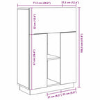 Schreibtisch Sonoma-Eiche 71.5 x 31.5 x 106.5 cm Holzwerkstoff