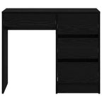 Schreibtisch Schwarz Eichen-Optik 90 x 37,5 x 75 cm