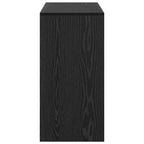 Schreibtisch Schwarz Eichen-Optik 90 x 37,5 x 75 cm