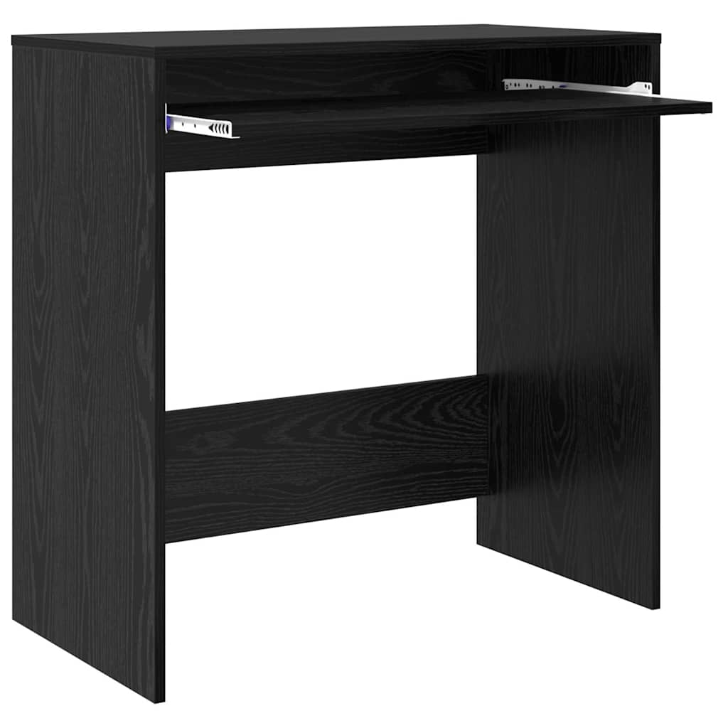 Schreibtisch Schwarz Eichen-Optik 77,5 x 43 x 79 cm