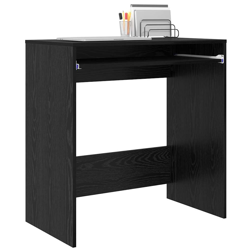 Schreibtisch Schwarz Eichen-Optik 77,5 x 43 x 79 cm