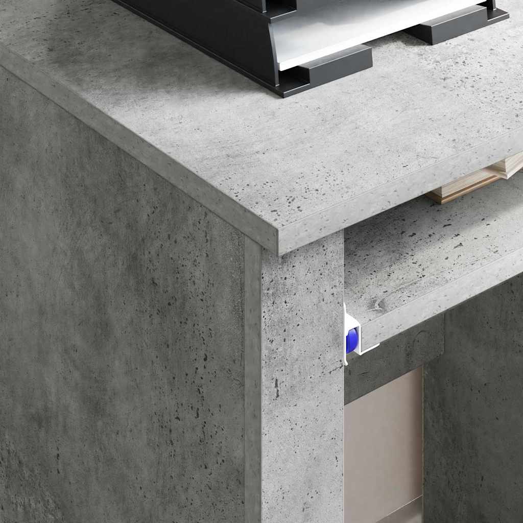 Tisch mit Rädern Beton Grau 91 x 50 x 77 cm Holzwerkstoff