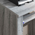 Tisch mit Rädern Graues Sonoma 91 x 50 x 77 cm Holzwerkstoff