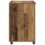 Tisch mit Rädern Mit Rad Altholz 91 x 50 x 77 cm Holzwerkstoff