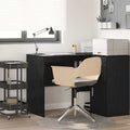 Schreibtisch mit Regal Schwarz Eichen-Optik 102 x 50 x 75 cm