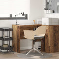 Schreibtisch mit Regal Altholz 102 x 50 x 75 cm Holzwerkstoff