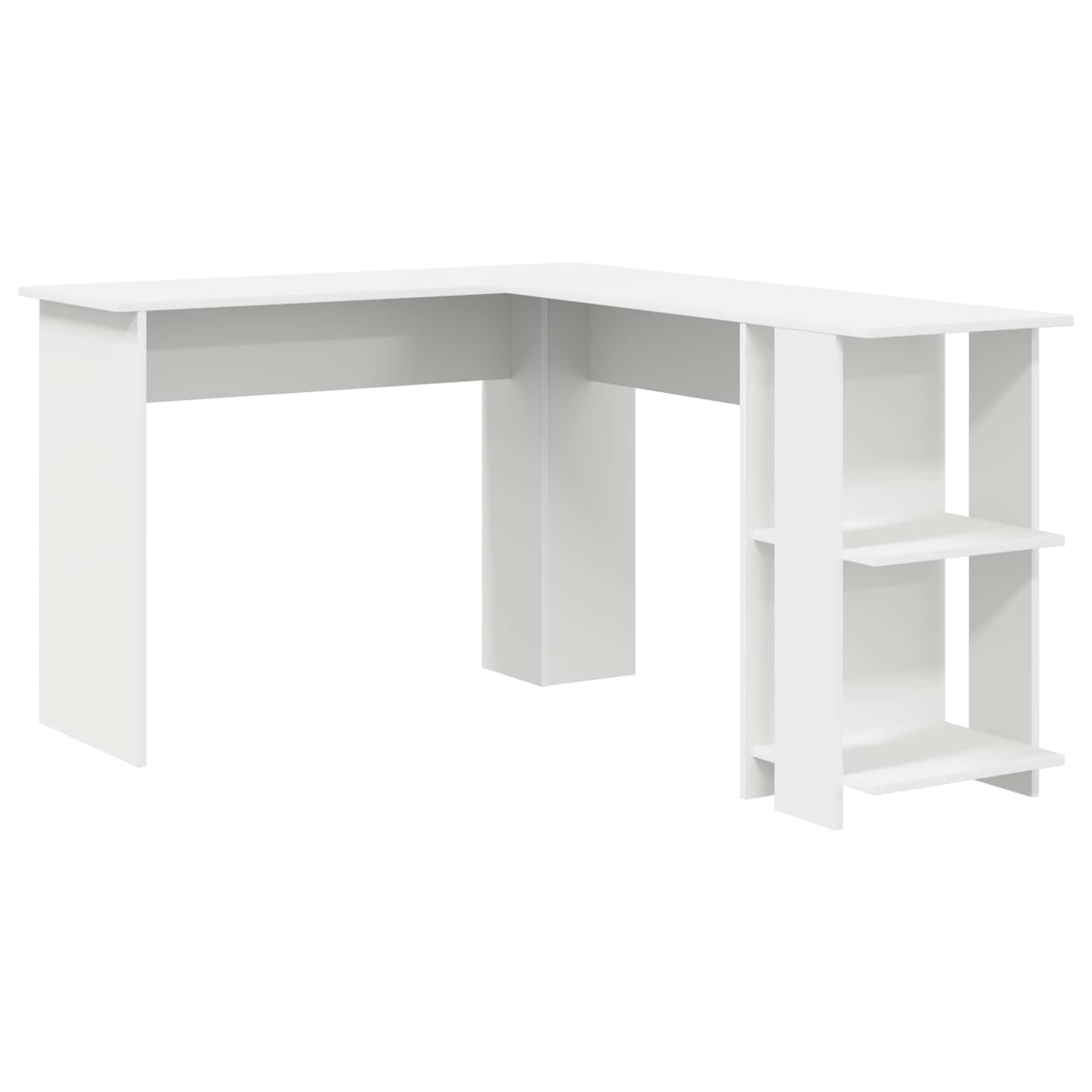 Eck-Schreibtisch Weiß 140 x 113,5 x 75 cm Holzwerkstoff