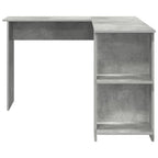 Eck-Schreibtisch Beton Grau 140 x 113,5 x 75 cm Holzwerkstoff
