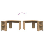 Eck-Schreibtisch mit Regal Artisan-Eiche 140 x 113,5 x 75 cm