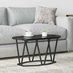 Couchtisch Schwarz Eichen-Optik 80 x 40 x 40.5 cm