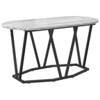 Couchtisch Grau 80 x 40 x 40.5 cm Sperrholz und Metall