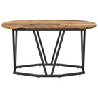 Couchtisch Altholz 80 x 40 x 40.5 cm Sperrholz und Metall