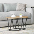 Couchtisch Artisan-Eiche 80 x 40 x 40.5 cm Sperrholz und Metall